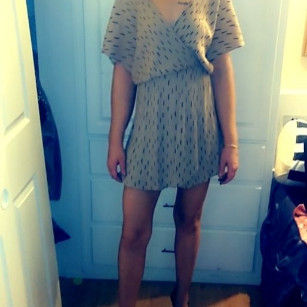 Tan /brown romper